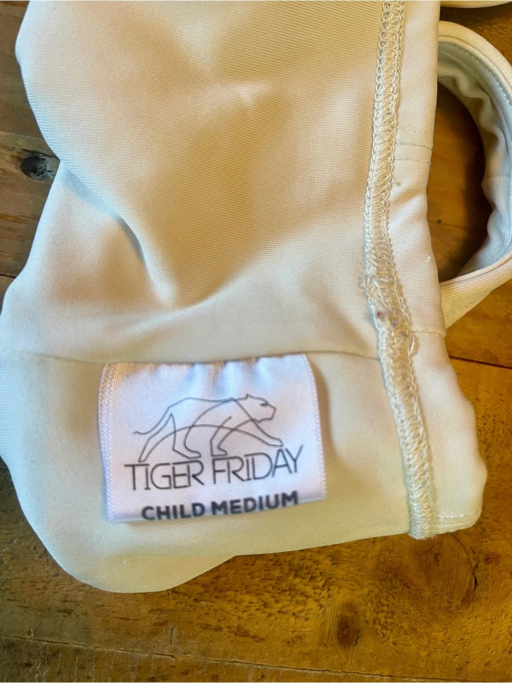 Tiger Friday White Dance Crop Top - child medium